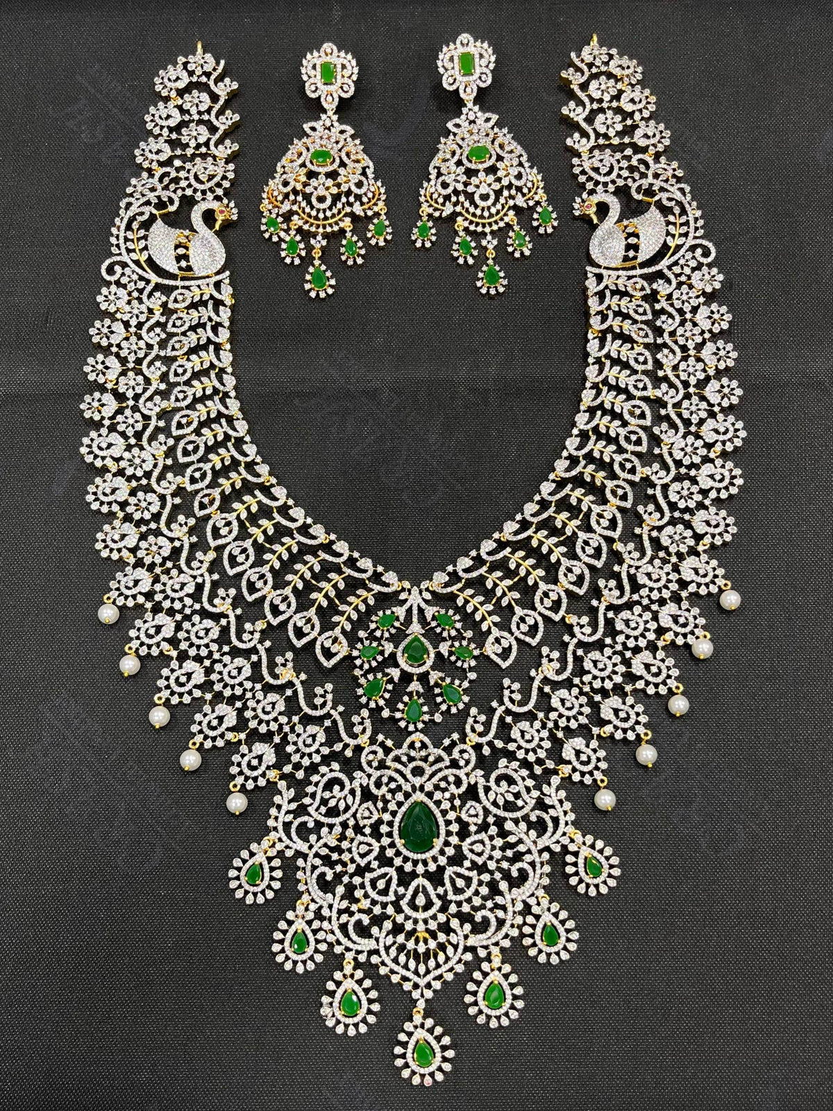 American Diamond Stones Bridal Haram