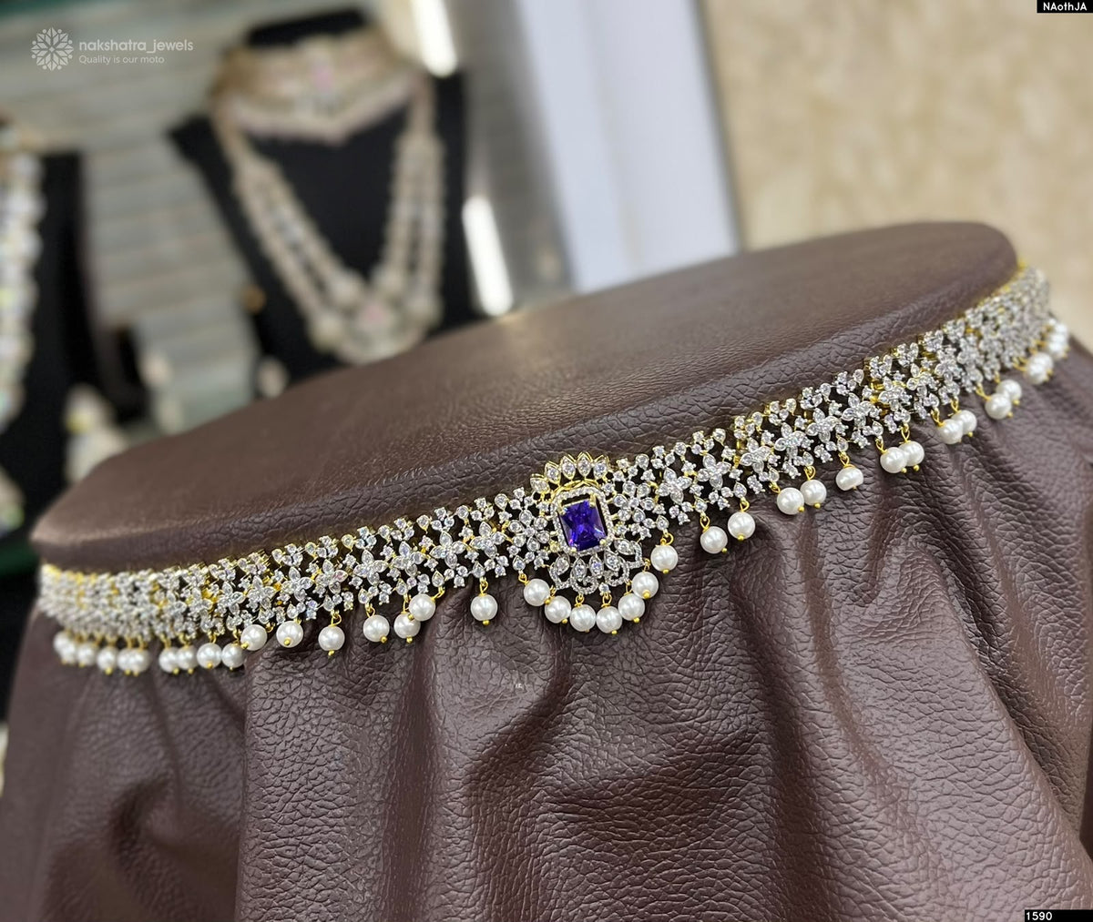 American Diamond Stones Bridal Hip Chain
