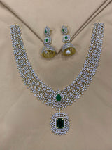 American Diamond Stones Bridal Haram - Nakshatra Jewels