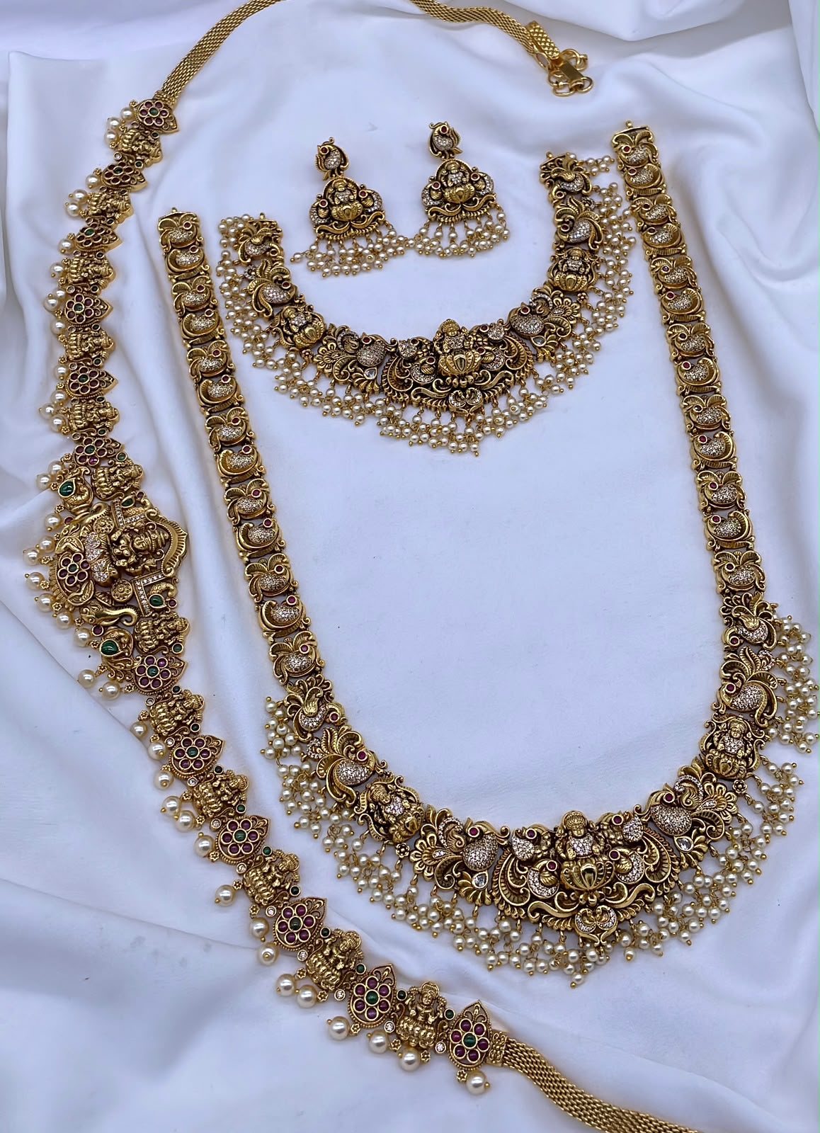 Nakshi Work with AD Stones Bridal Combo Set