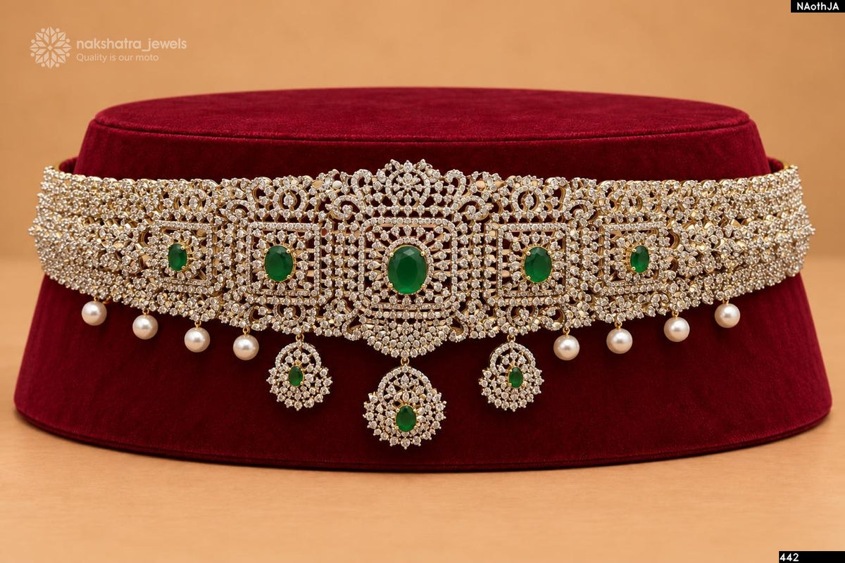 American Diamond Stones Bridal Hip Belt