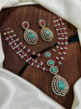 Victorian Polish with AD Stones Necklace