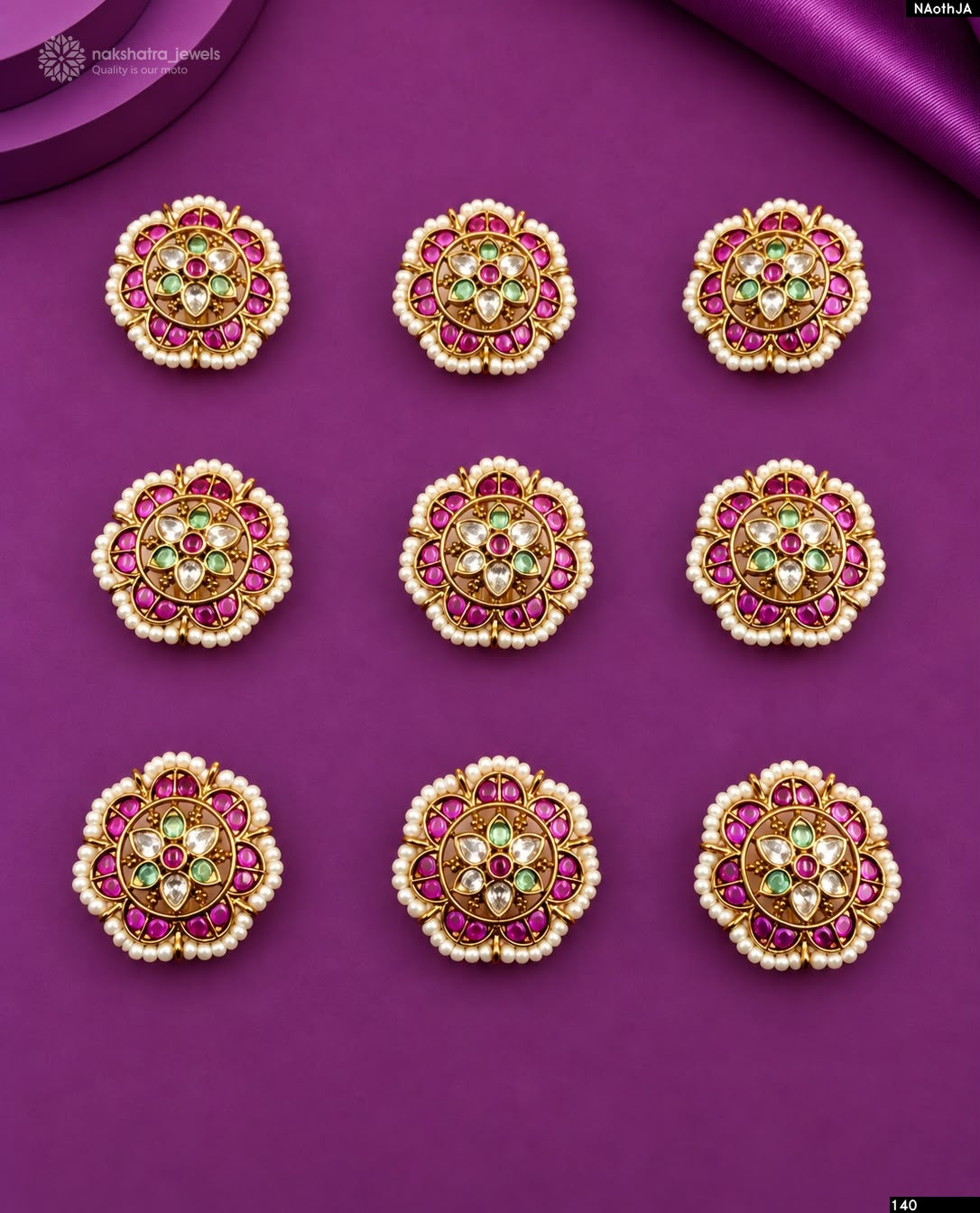 Premium Matt with Kempu Stones Hair Accessories