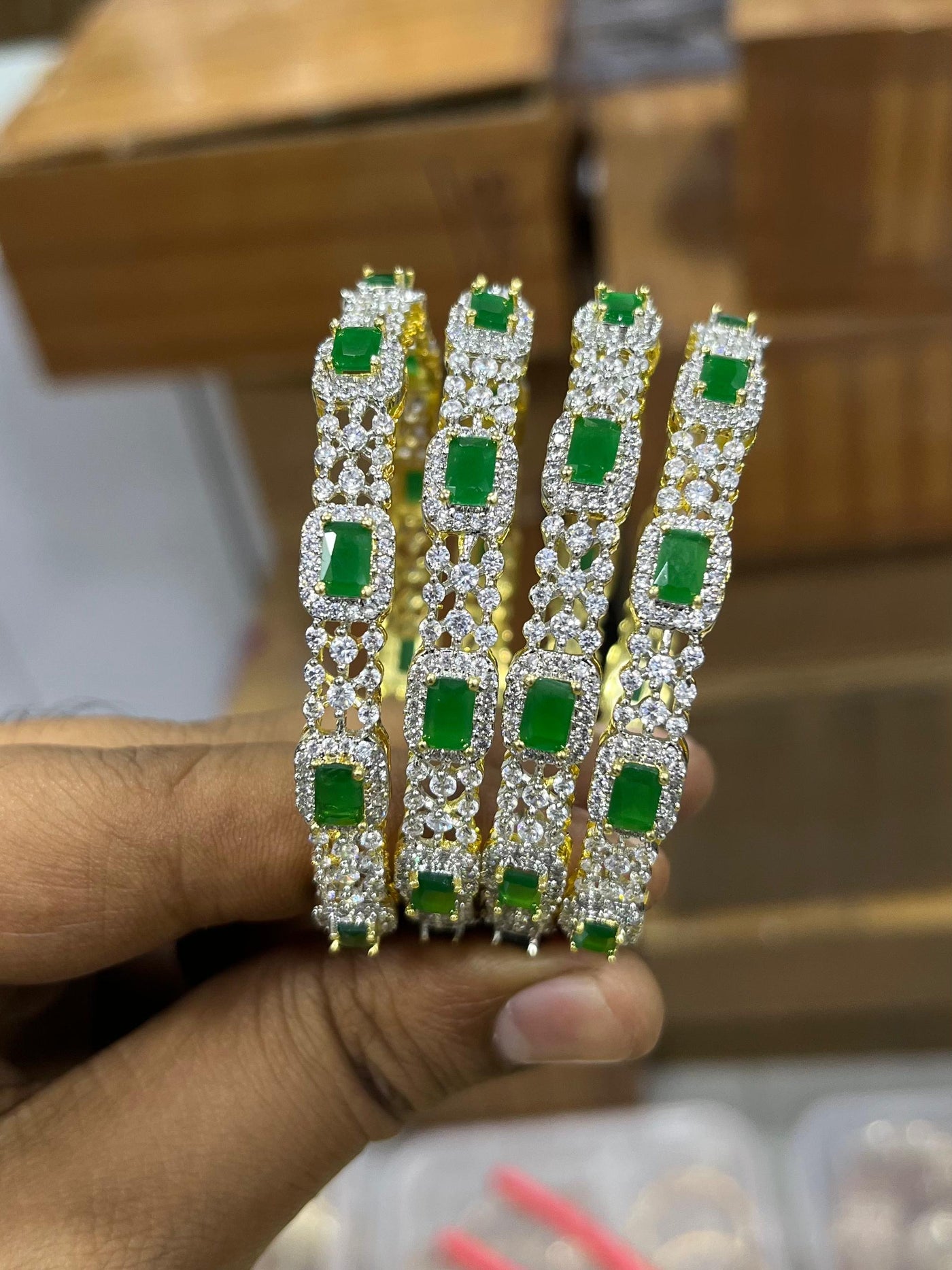 AD Stone Bangles