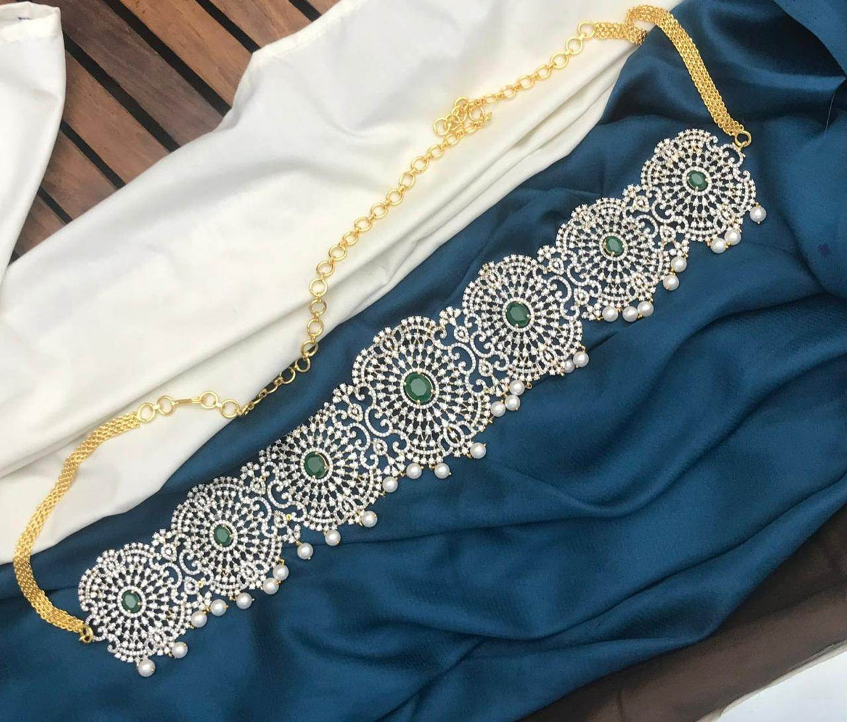 American Diamond Stones Bridal Hip Chain