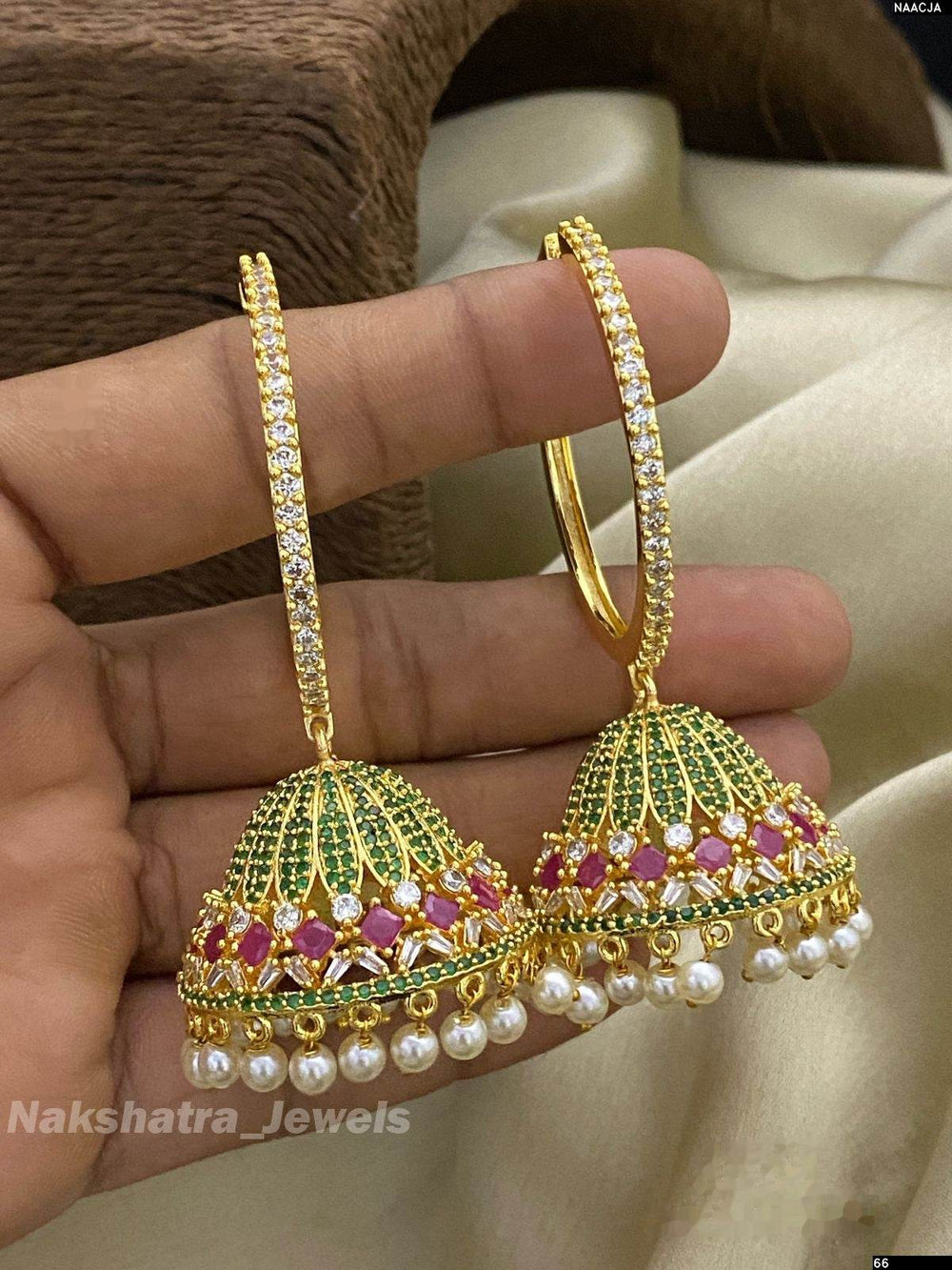 AD Stones Earrings - Nakshatra Jewels