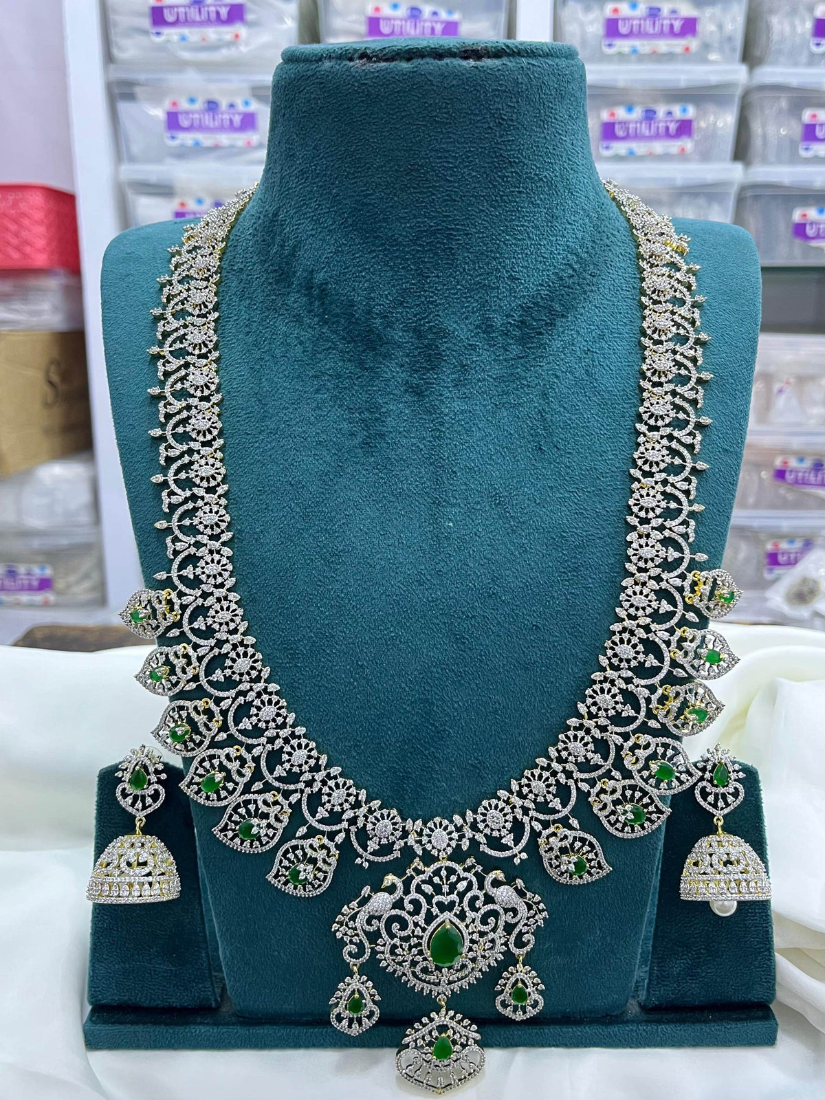 American Diamond Stones Bridal Haram