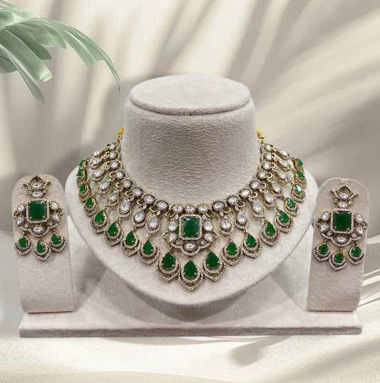 Moissanite Stones Bridal Necklace