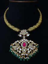 Jaadu Kundan Stones Pendent With Kante - Nakshatra Jewels