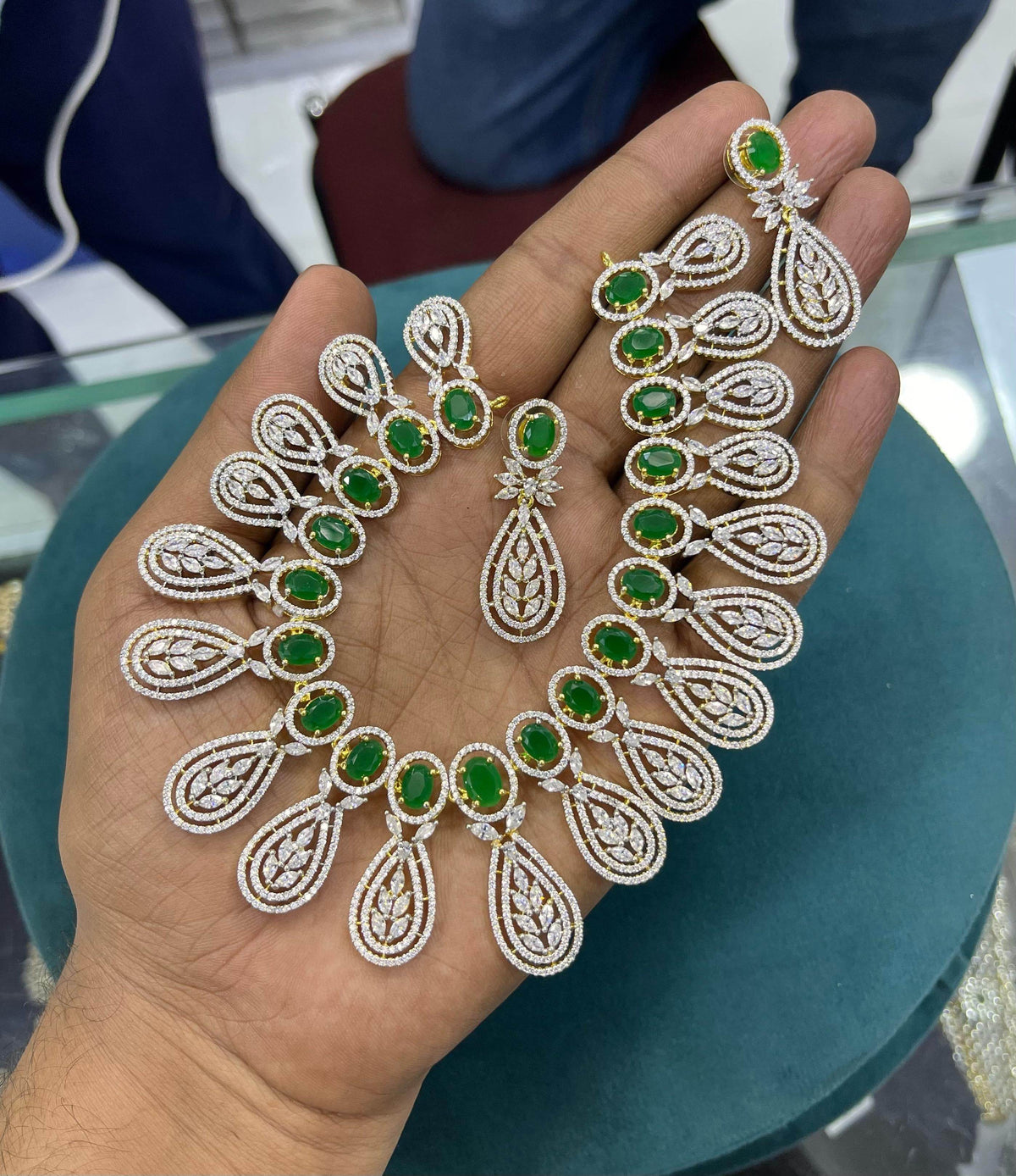 American Diamond Stones Necklace