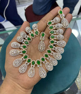 American Diamond Stones Necklace - Nakshatra Jewels