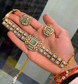 Moissanite & AD Stones Choker - Nakshatra Jewels