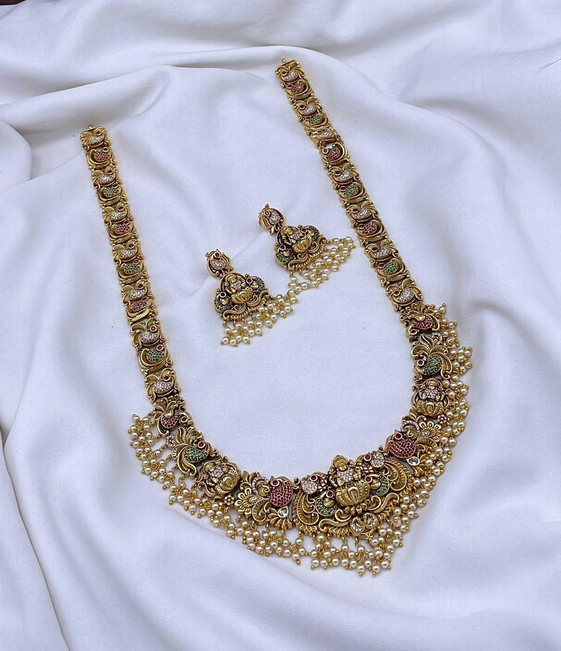 Nakshi Work with AD Stones Bridal Haram