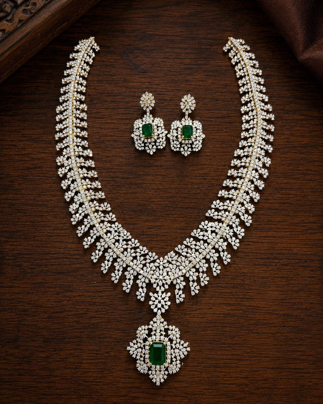 American Diamond Stones Bridal Haram