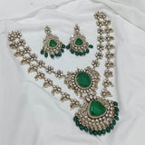 Moissanite & AD Stones Bridal Layer Haram - Nakshatra Jewels