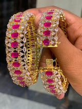 AD Stone Bangles - Nakshatra Jewels