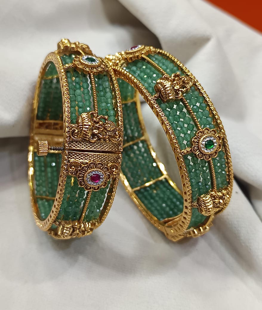 Premium Matt with AD Stone Bangles