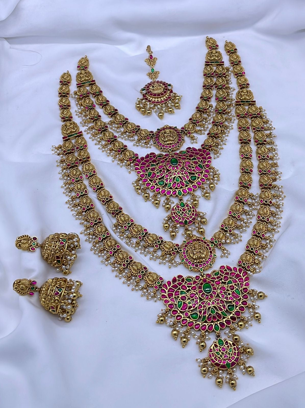 Nakshi Work with Kundan Stones Bridal Combo