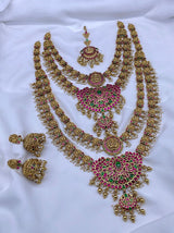 Nakshi Work with Kundan Stones Bridal Combo