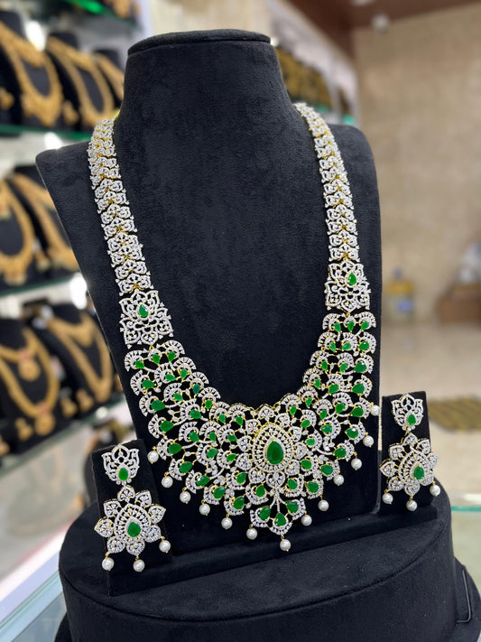American Diamond Stones Grand Bridal Haram