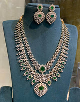 American Diamond Stones Bridal Layer Haram - Nakshatra Jewels