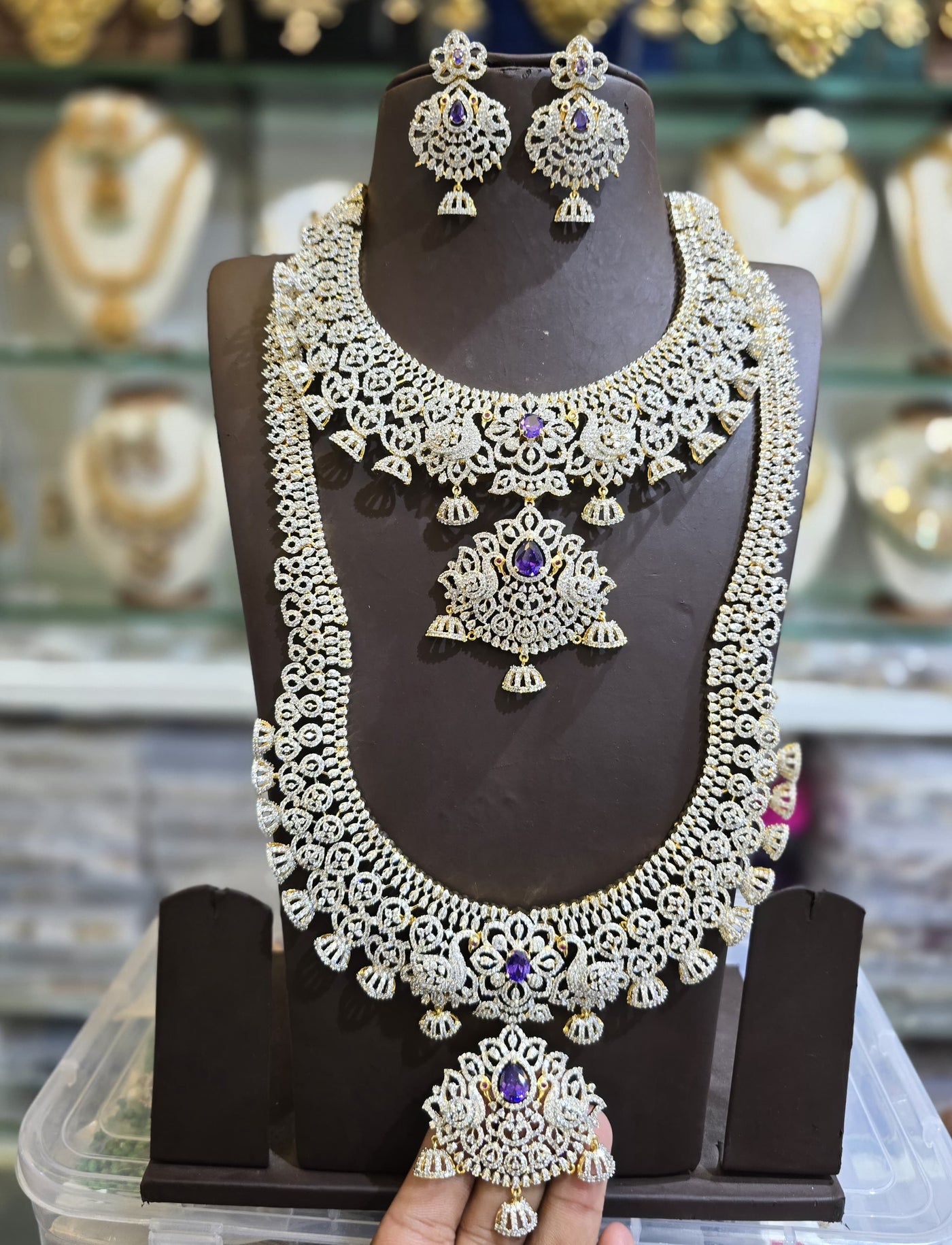 American Diamond Stones Bridal Combo
