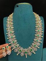 American Diamond Stones Bridal Haram - Nakshatra Jewels