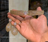 Victorian Polish AD Stones Choker - Nakshatra Jewels