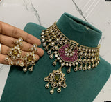Victorian Polish AD Stones Choker