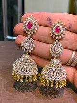 AD Stones Bridal Earrings
