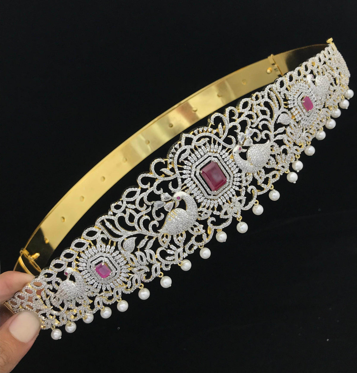 American Diamond Stones Bridal Hip Belt