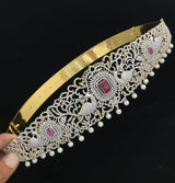 American Diamond Stones Bridal Hip Belt - Nakshatra Jewels