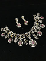 American Diamond Stone Necklace - Nakshatra Jewels
