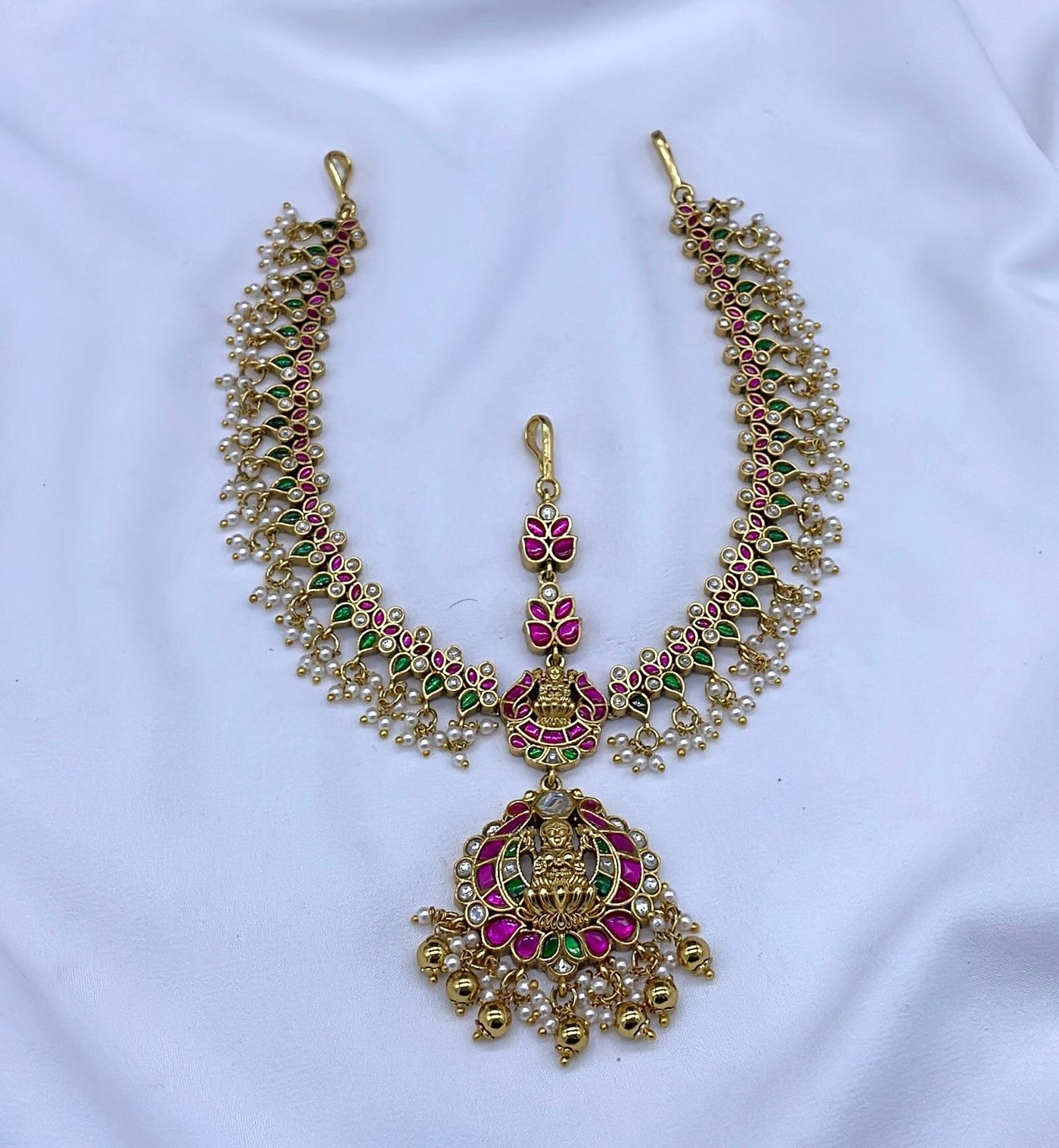 Nakshi work with Kundan Stones Head Set