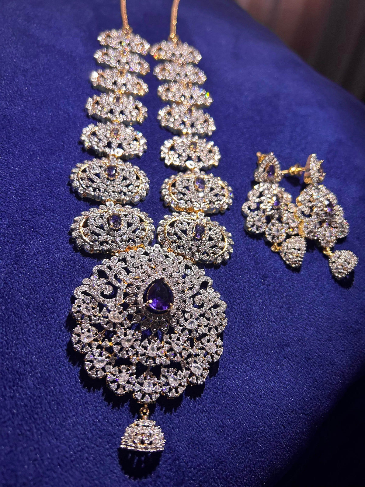 American Diamond Stones Bridal Haram