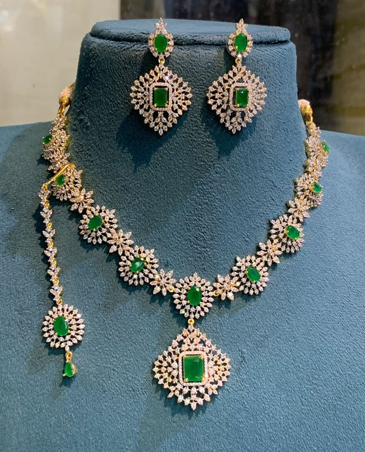 American Diamond Stones Necklace