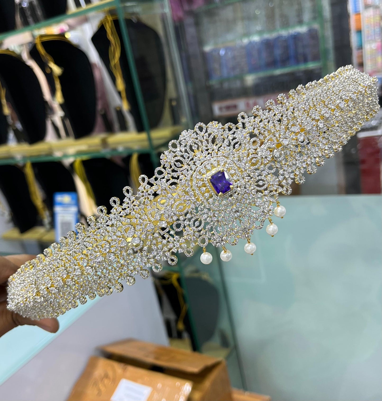 American Diamond Stones Bridal Hip Belt