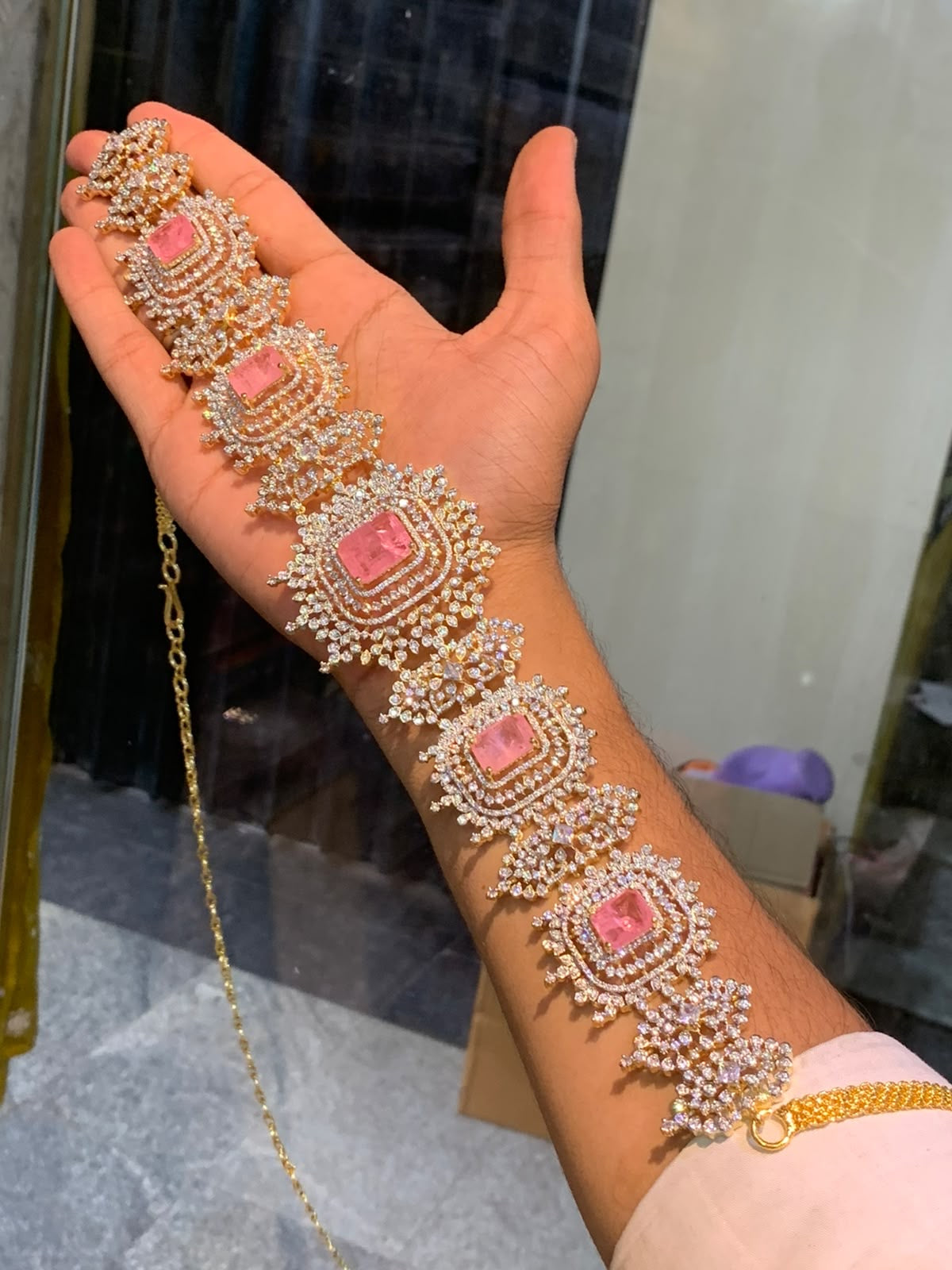 American Diamond Stones Bridal Hip Chain