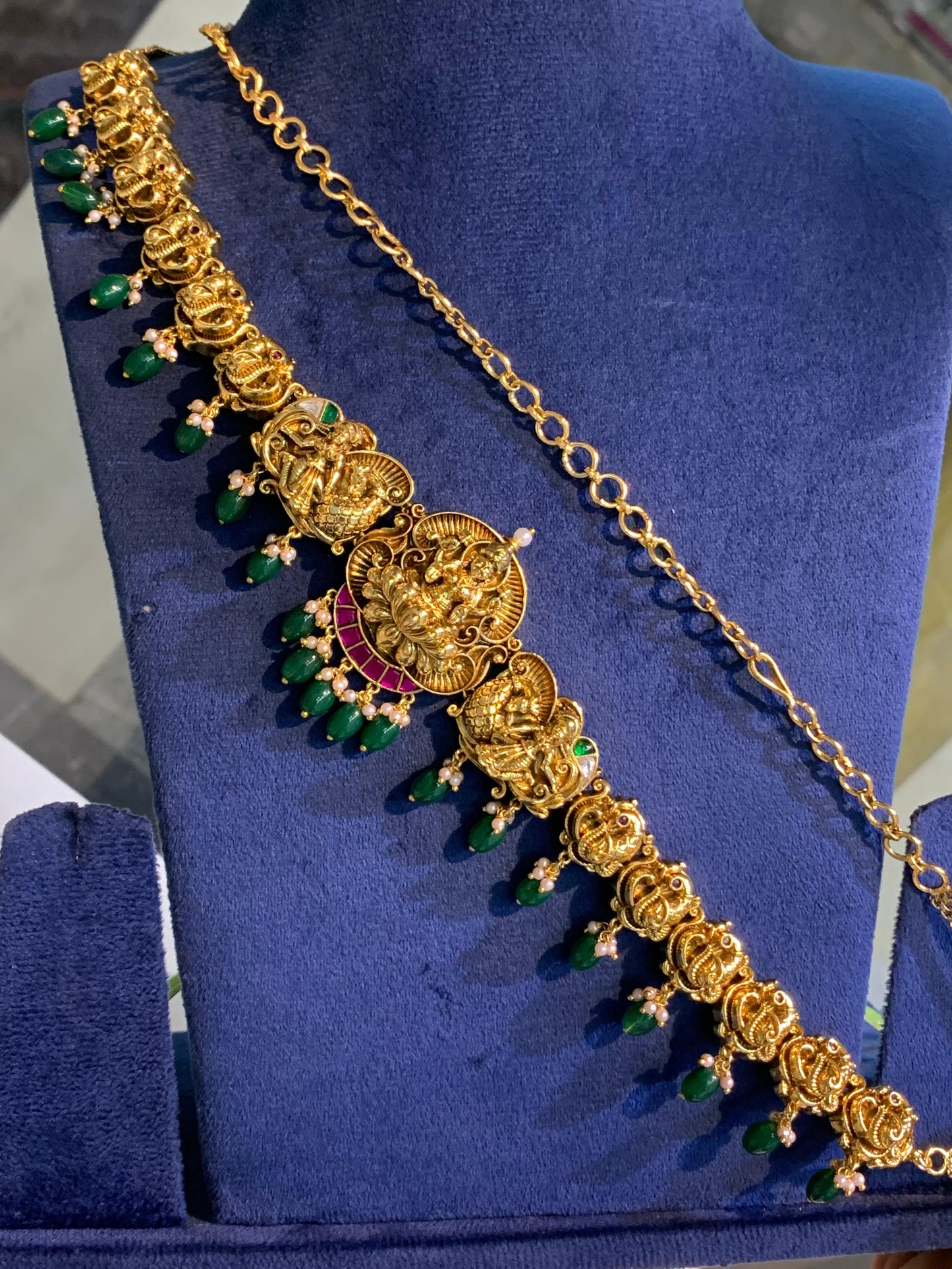 Nagasi Work with Kundan Stones Bridal Hip Chain