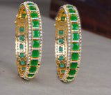 AD Stone Bangles (Openable)