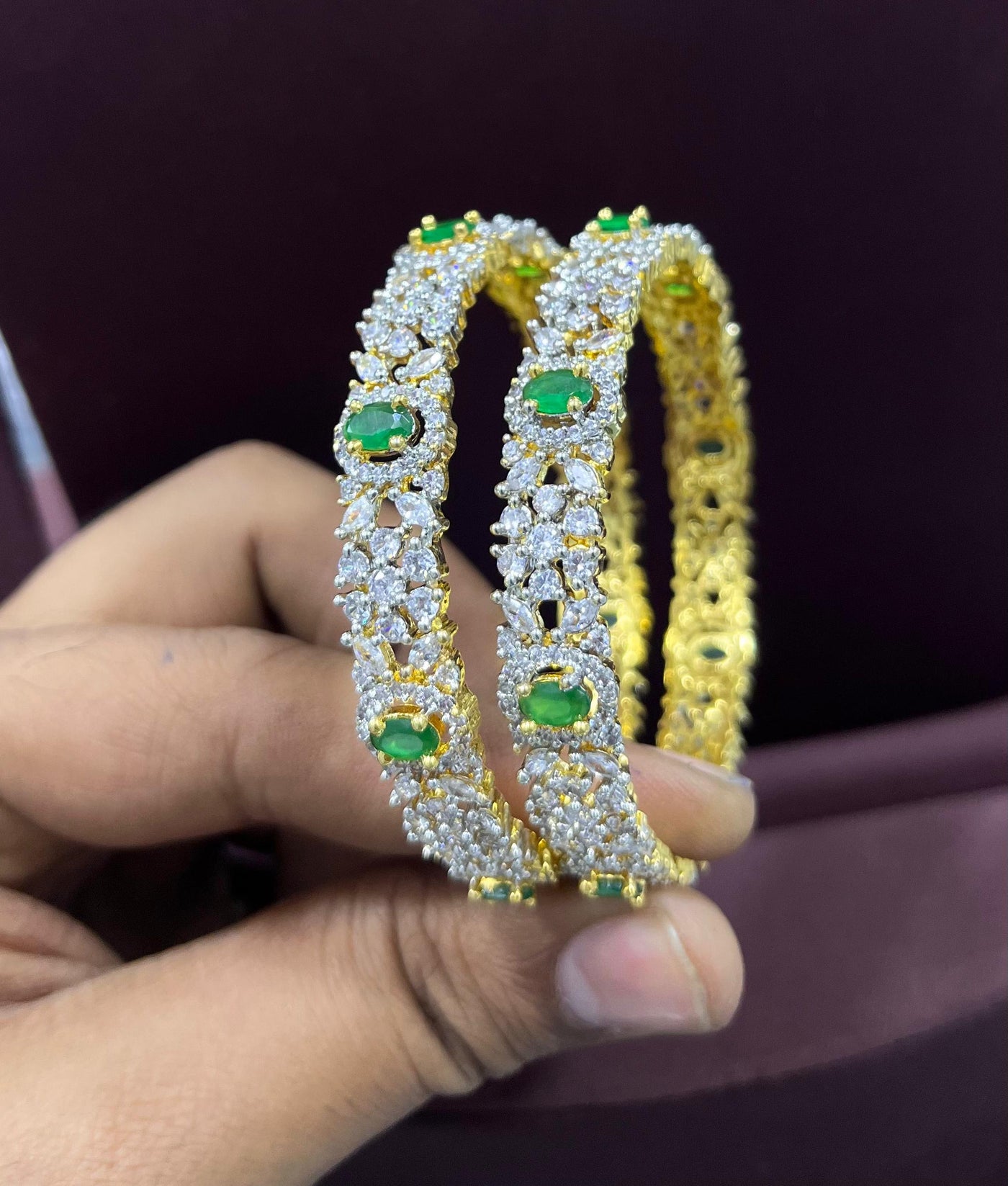 AD Stone Bangles