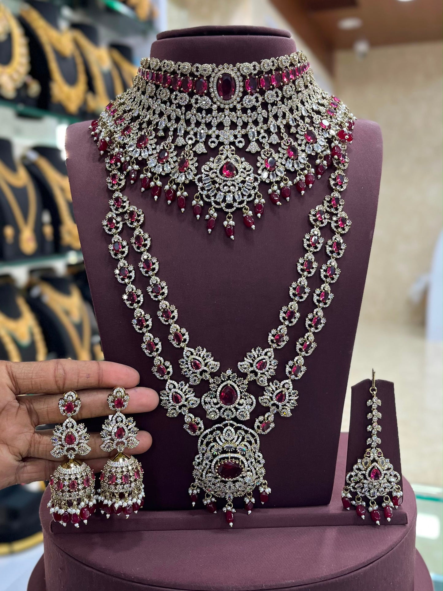 Victorian Polish with AD Stones Bridal Combo