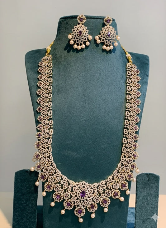 American Diamond Stones Bridal Haram