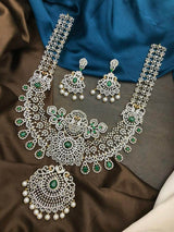 American Diamond Stones Bridal Haram - Nakshatra Jewels