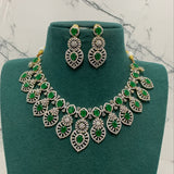 American Diamond Stones Bridal Necklace