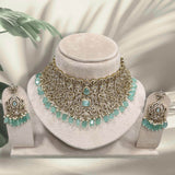 Victorian Polish with AD Stones Bridal Choker - Nakshatra Jewels