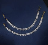 AD Stones Ear Chains - Nakshatra Jewels