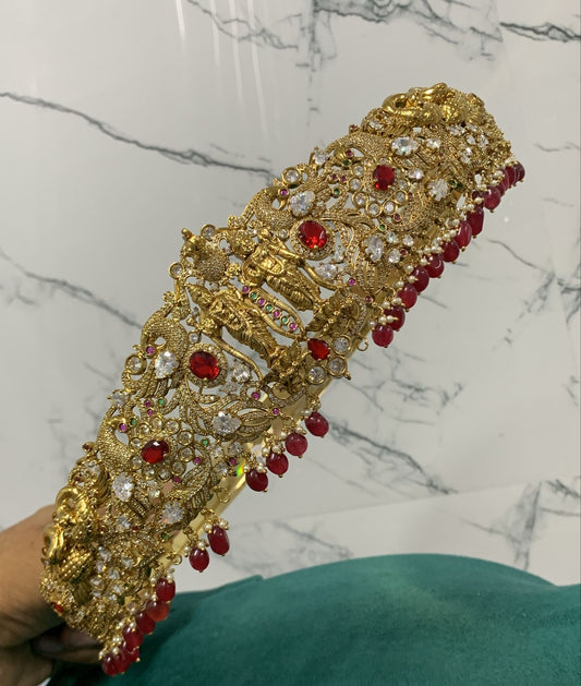 Nakshi Work with AD Stones Bridal Hip Belt