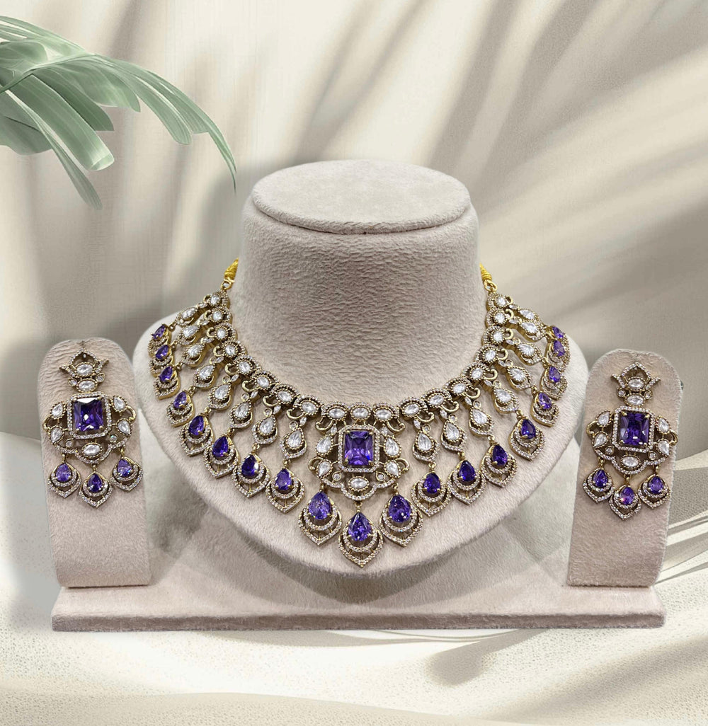 Moissanite Stones Bridal Necklace