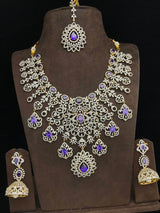 American Diamond Stone Bridal Necklace - Nakshatra Jewels
